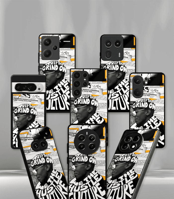 hustle culture premium glossy phone case