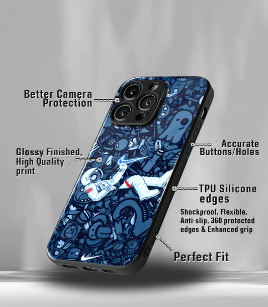 Astronaut Premium Glossy Phone Case