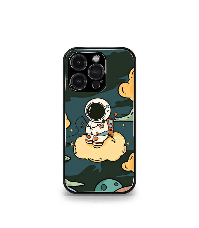 astronaut premium glossy phone case