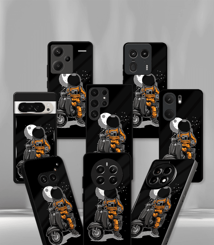 astronaut premium glossy phone case