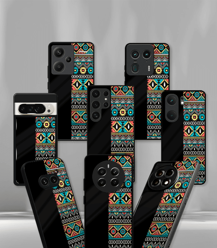 abstract & quirky pattern premium glossy phone case