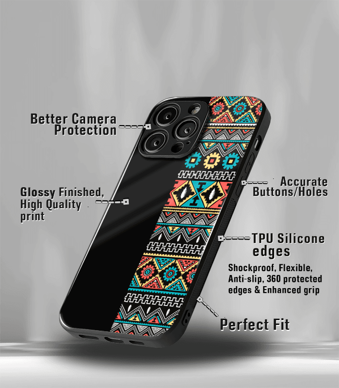 abstract & quirky pattern premium glossy phone case