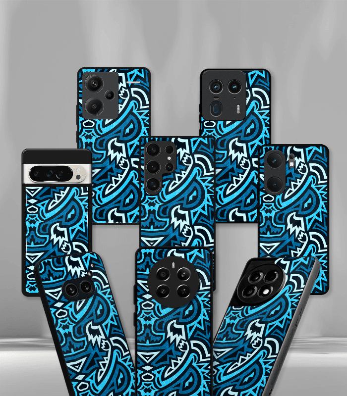 abstract & quirky pattern premium glossy phone case