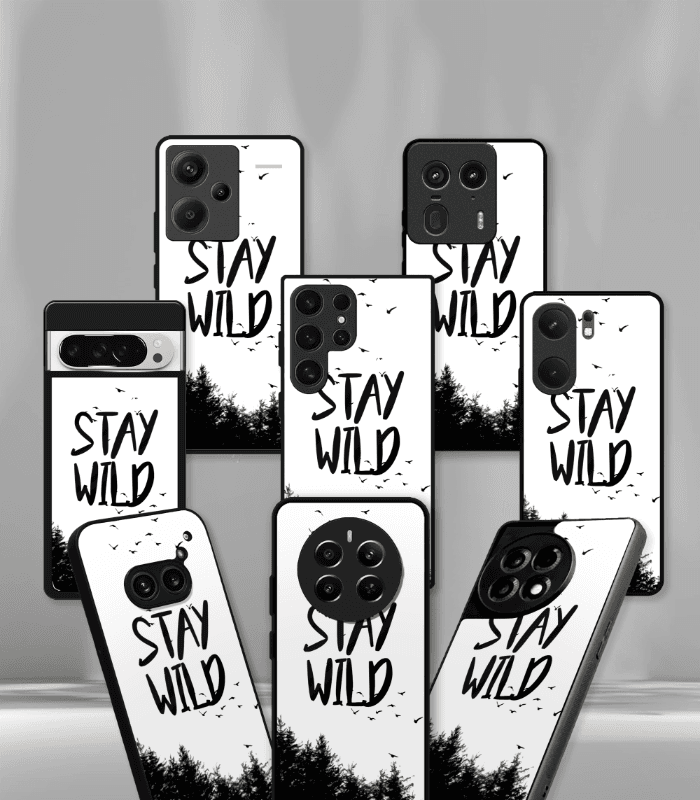 stay wild premium glossy phone case