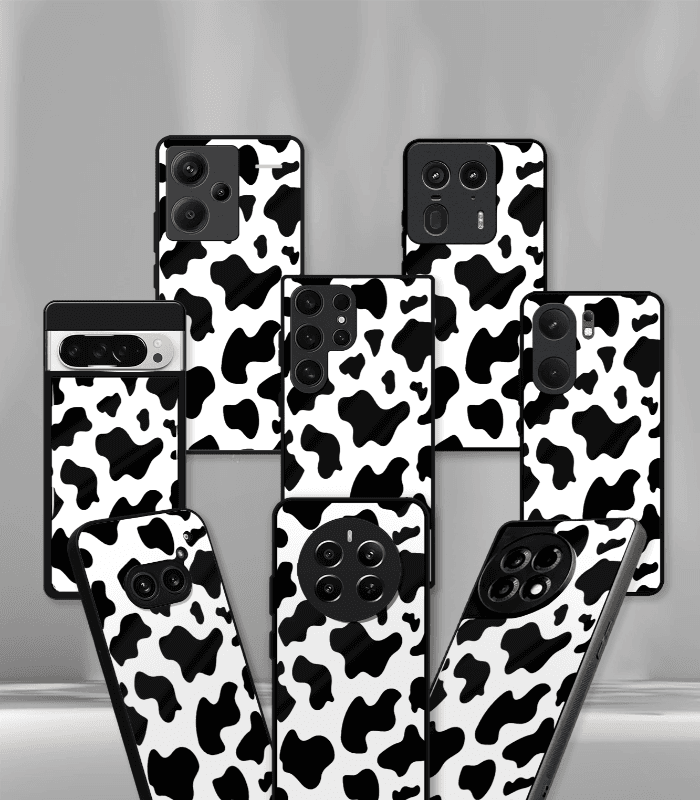 cow pattern premium glossy phone case
