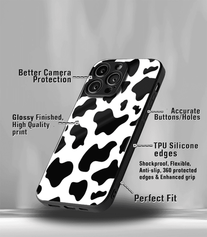 Cow Pattern Premium Glossy Phone Case
