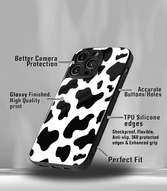 Cow Pattern Premium Glossy Phone Case