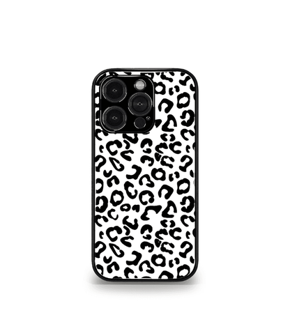 White leopard Premium Glossy Phone Case