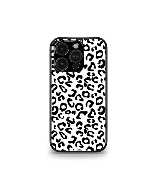 White leopard Premium Glossy Phone Case