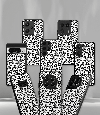 White leopard Premium Glossy Phone Case