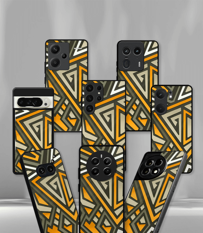 abstract & quirky pattern premium glossy phone case