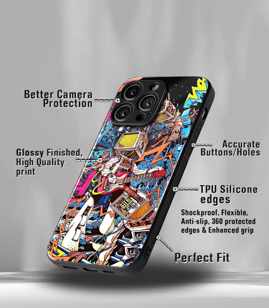 Abstract & Quirky Pattern Premium Glossy Phone Case