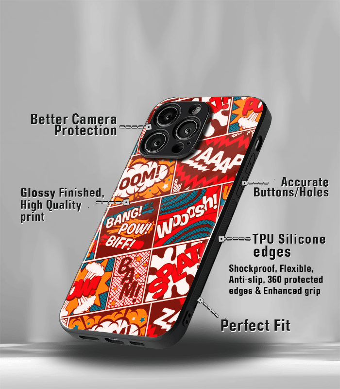 abstract & quirky pattern premium glossy phone case