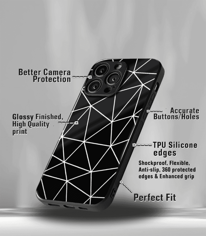 abstract & quirky pattern premium glossy phone case
