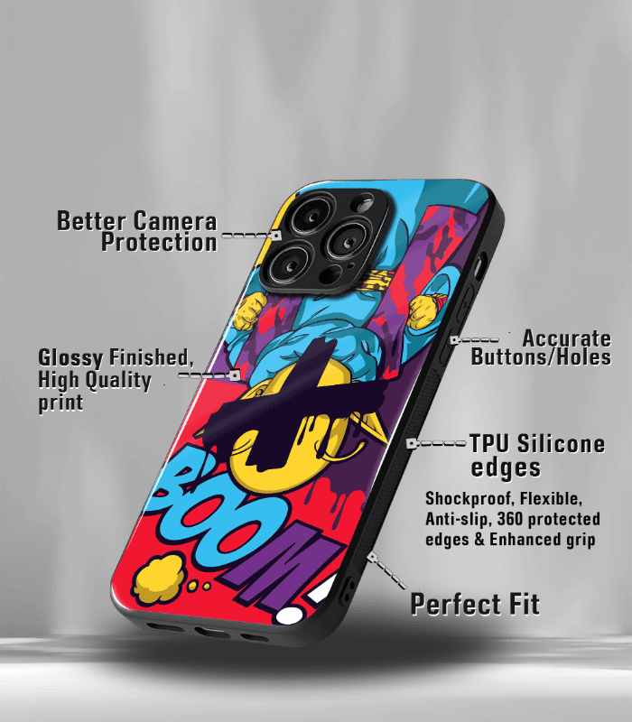 abstract & quirky pattern premium glossy phone case