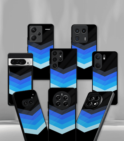 Blue Arrows Premium Glossy Phone Case