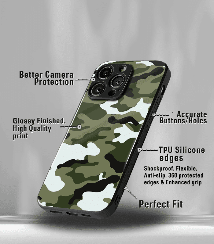 camo edition premium glossy phone case