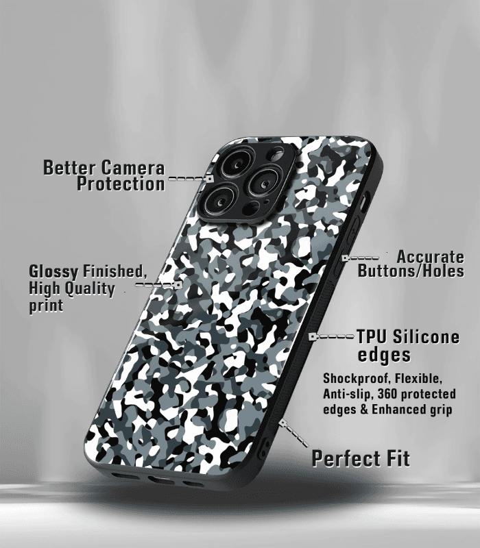 camo edition premium glossy phone case