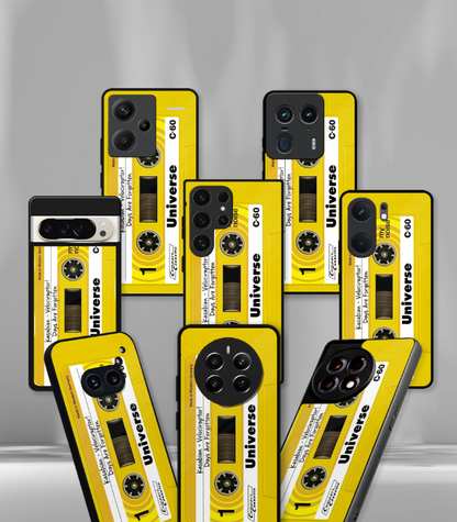 Yellow Cassette Premium Glossy Phone Case