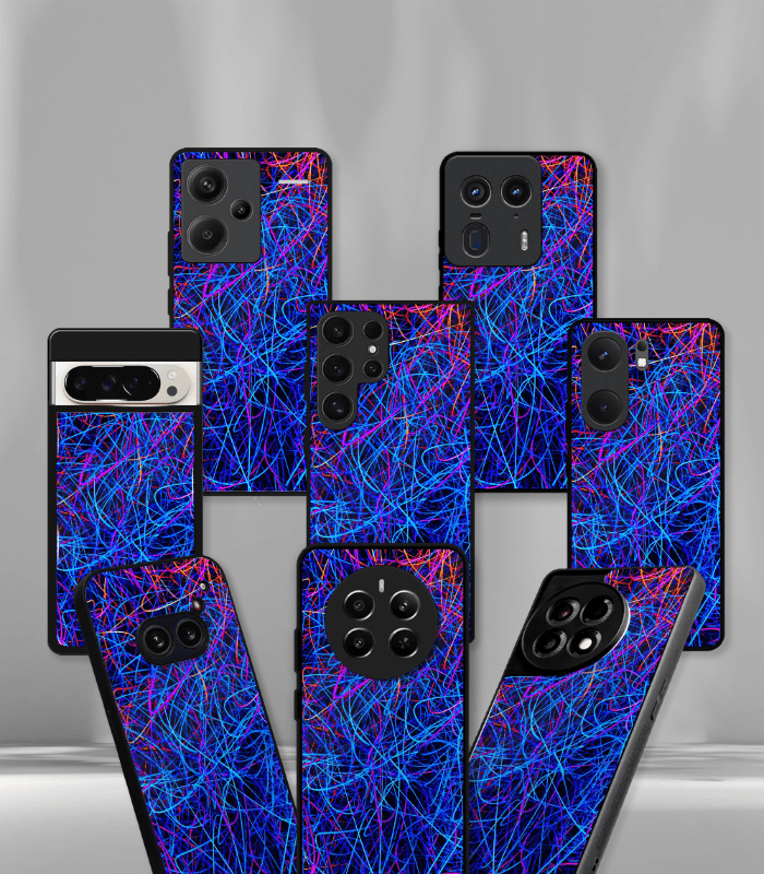 abstract & quirky pattern premium glossy phone case