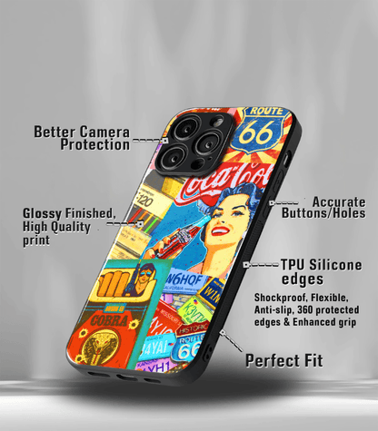 Abstract & Quirky Pattern Premium Glossy Phone Case