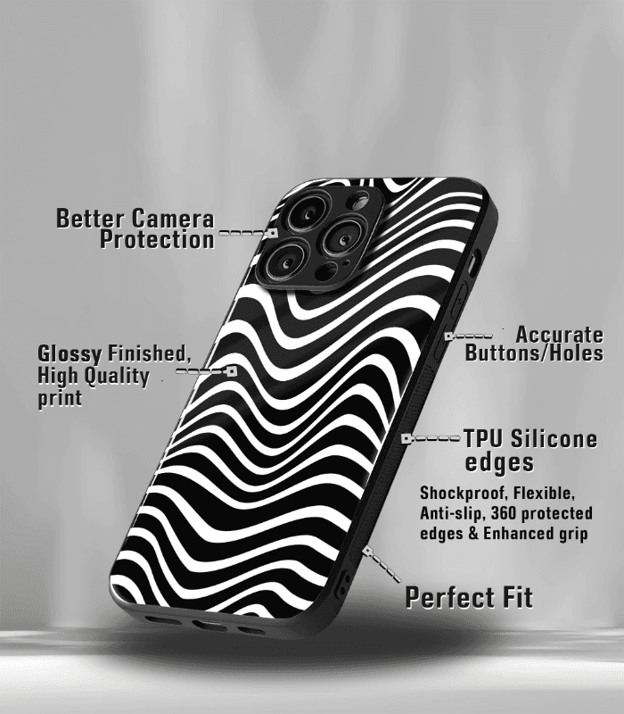 abstract & quirky pattern premium glossy phone case