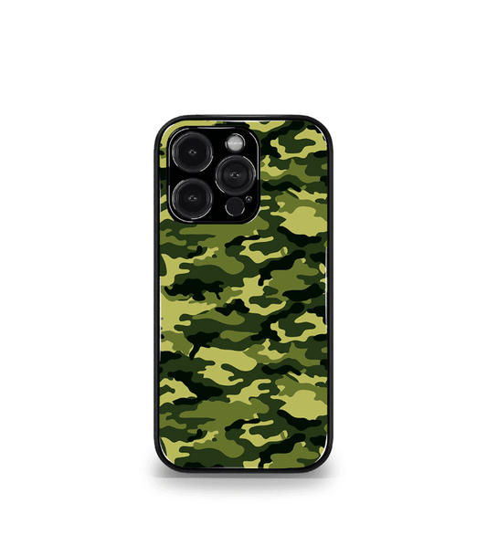 Green Camo Premium Glossy Phone Case