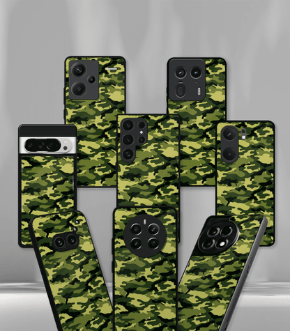 Green Camo Premium Glossy Phone Case