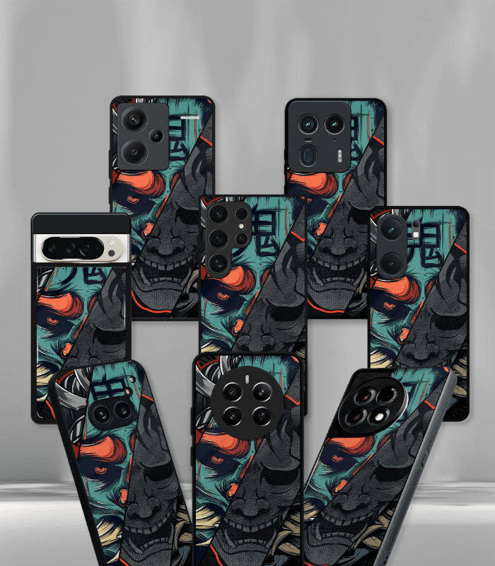 abstract & quirky pattern premium glossy phone case