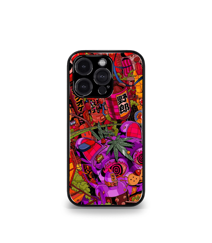 abstract & quirky pattern premium glossy phone case