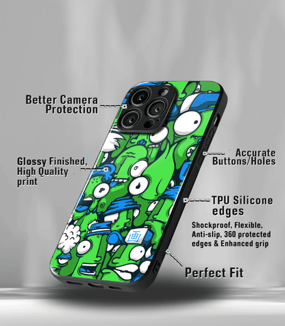 Abstract & Quirky Pattern Premium Glossy Phone Case