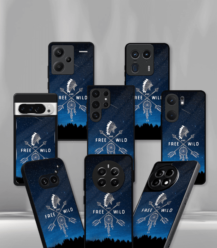 abstract & quirky pattern premium glossy phone case