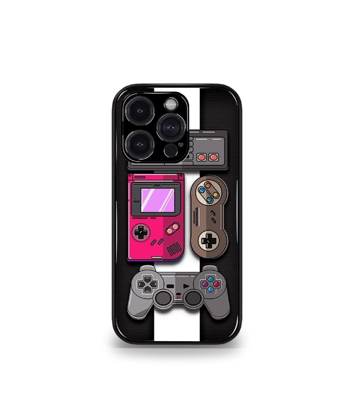 gaming console vintage premium glossy phone case