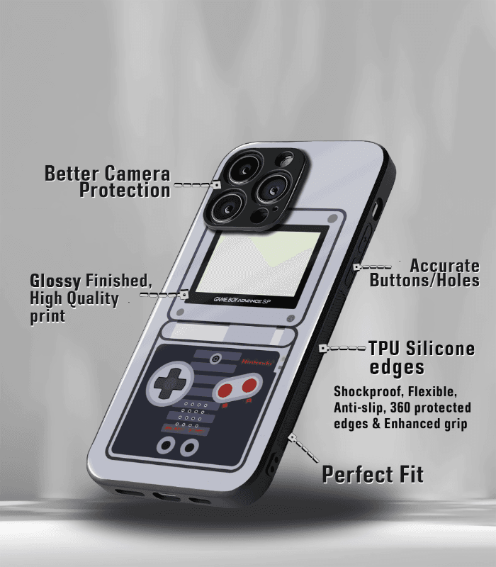 gaming console vintage premium glossy phone case
