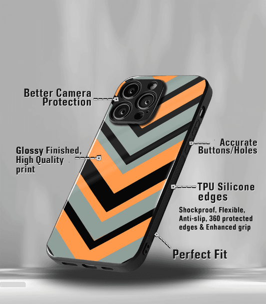 Peach arrows Premium Glossy Phone Case