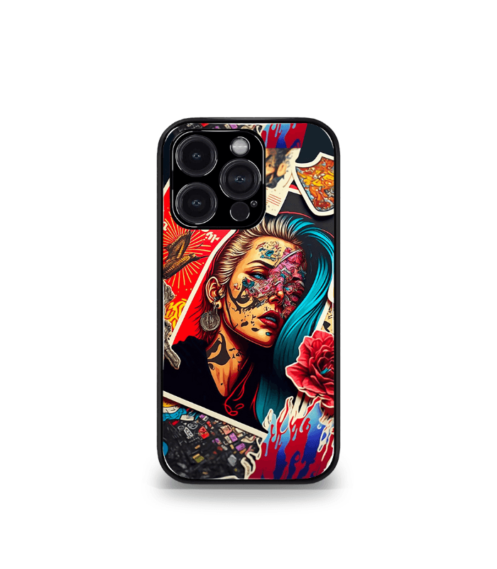 abstract & quirky pattern premium glossy phone case