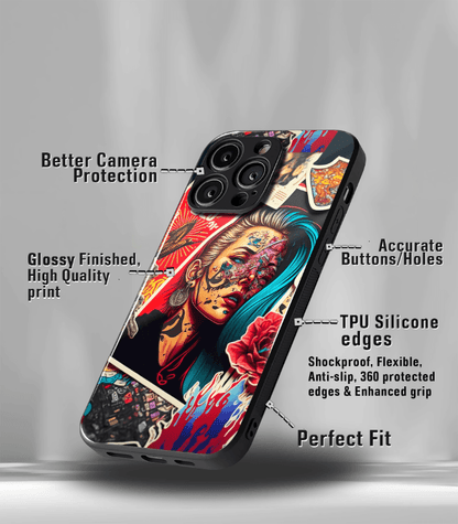 Abstract & Quirky Pattern Premium Glossy Phone Case