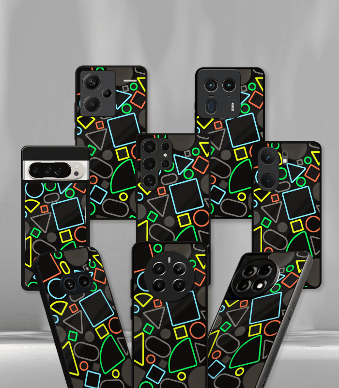 abstract & quirky pattern premium glossy phone case