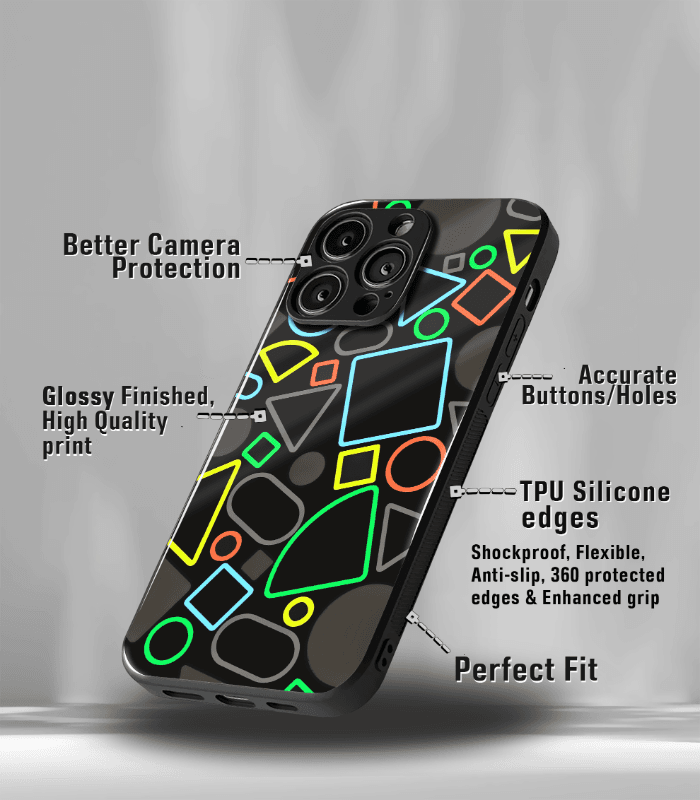 abstract & quirky pattern premium glossy phone case