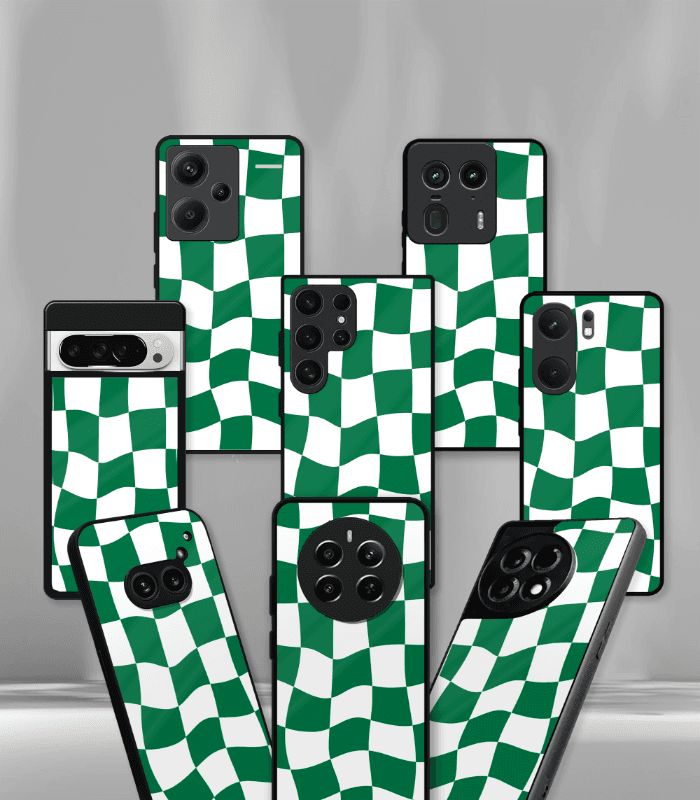 green chess premium glossy phone case