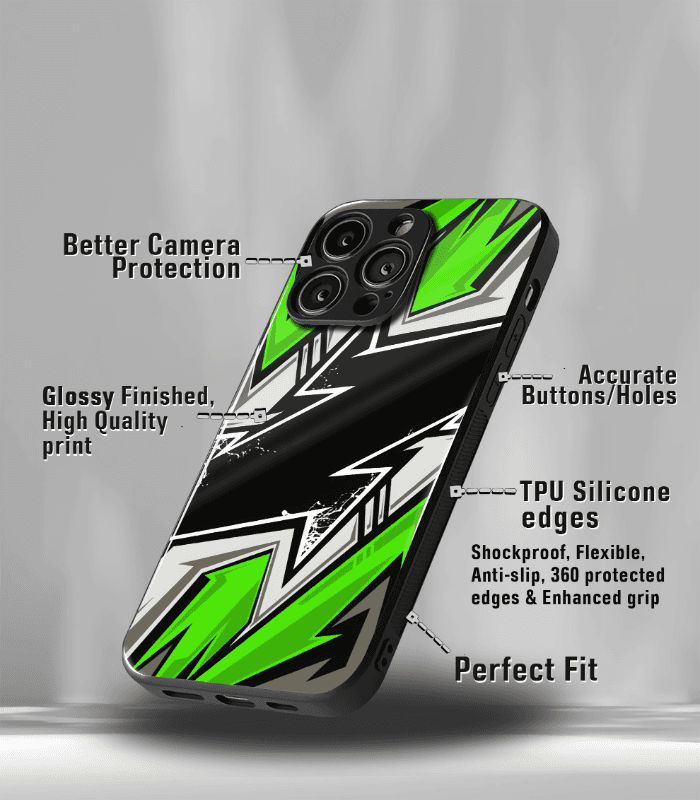 abstract & quirky pattern premium glossy phone case