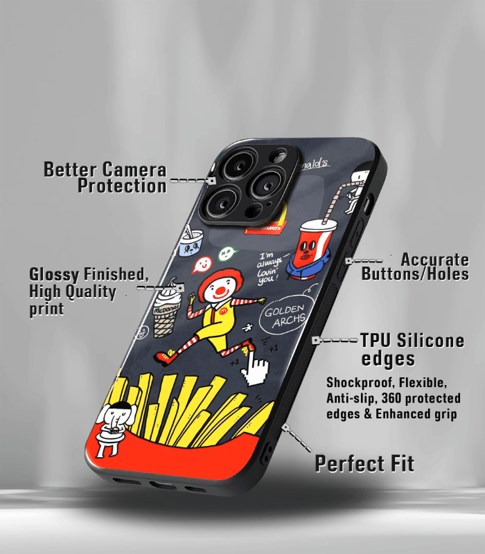 mcdonalds premium glossy phone case