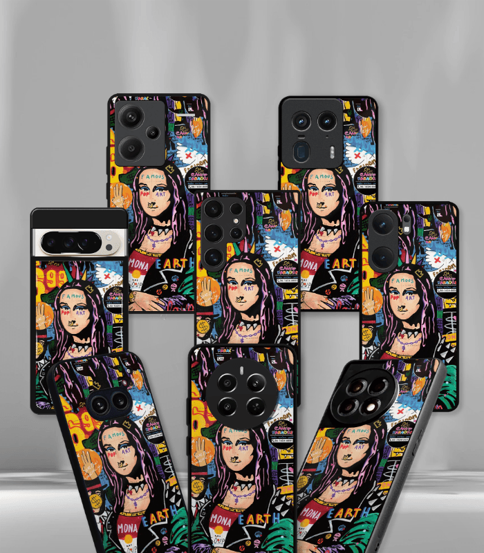 monalisa artistic premium glossy phone case