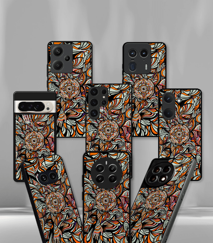 abstract & quirky pattern premium glossy phone case