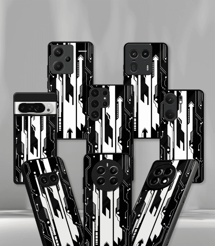 abstract & quirky pattern premium glossy phone case