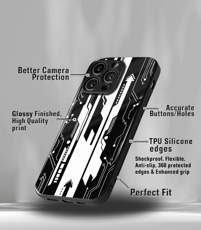 abstract & quirky pattern premium glossy phone case