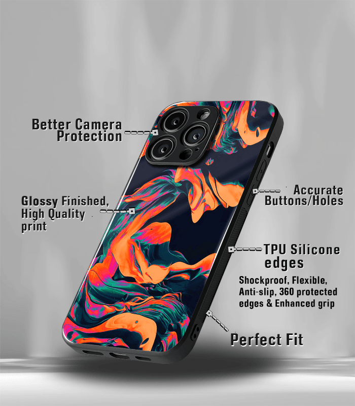abstract & quirky pattern premium glossy phone case