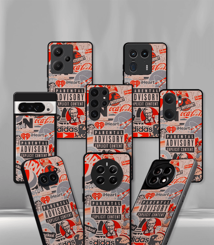 abstract & quirky pattern premium glossy phone case