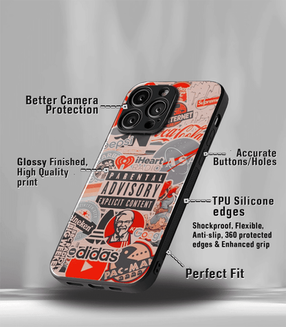 Abstract & Quirky Pattern Premium Glossy Phone Case