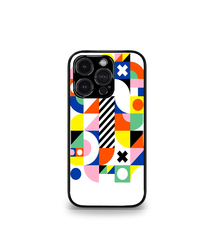 white artistic premium glossy phone case
